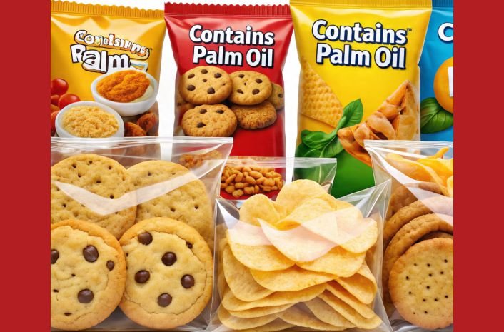 Some processed foods to demonstrate Palm Oil in Processed Foods