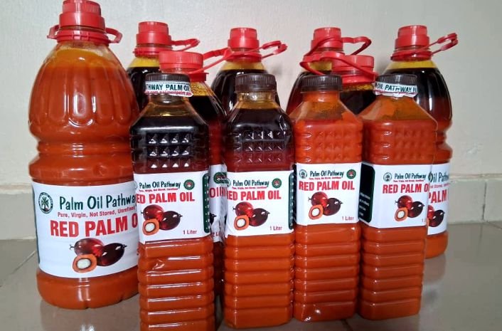 Fresh red palm oil